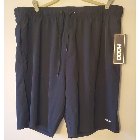 Hodo Sports Black Drawstring Athletic Shorts Lined Mens XXL New - Picture 1 of 10